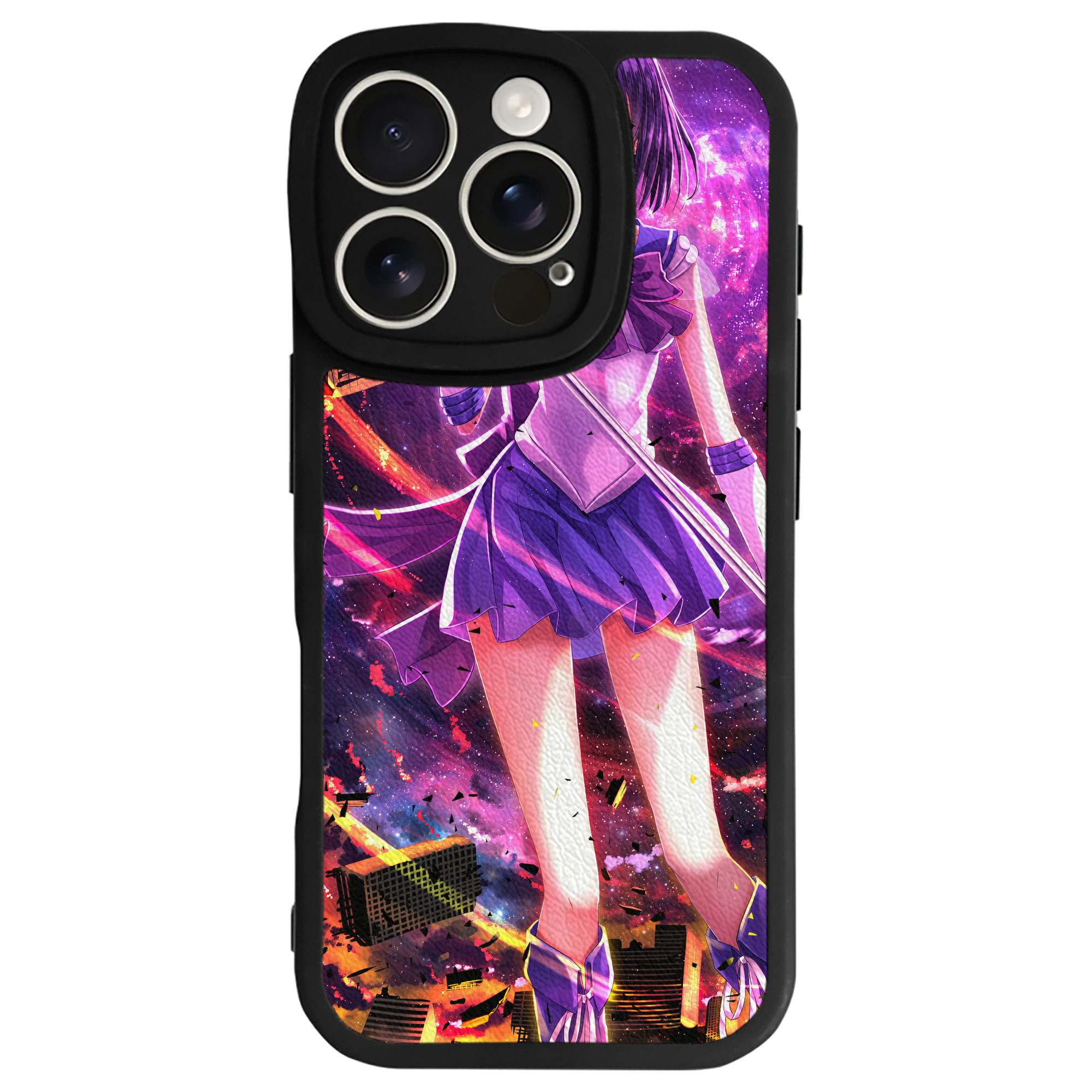 （画像用） 美少女戦士セーラームーン Sailor Moon 【iPhone 16シリーズ対応】シリコンスマホケース（レザー調） 材質：シリコン